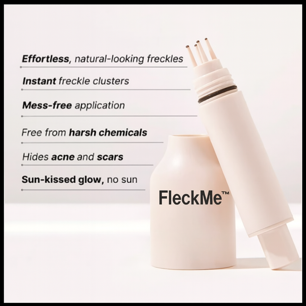 FleckMe™-“Freckles, beauty marks, and charm — all in one stroke.”