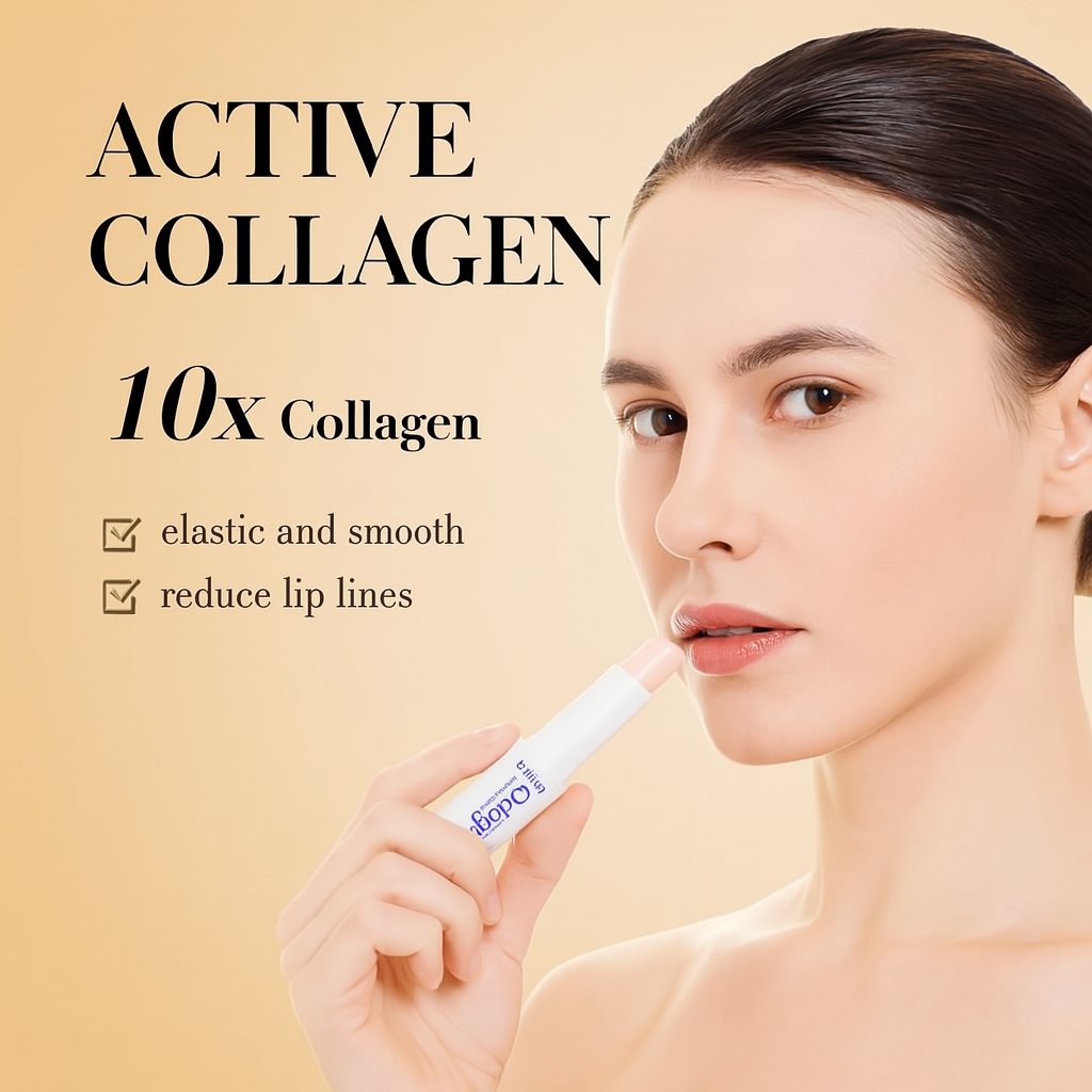 SADOER Collagen Lip Balm Moisturizing Anti Cracking Brightening Repair Nourishing Hydrating Lipstick Lips Skin Care Products